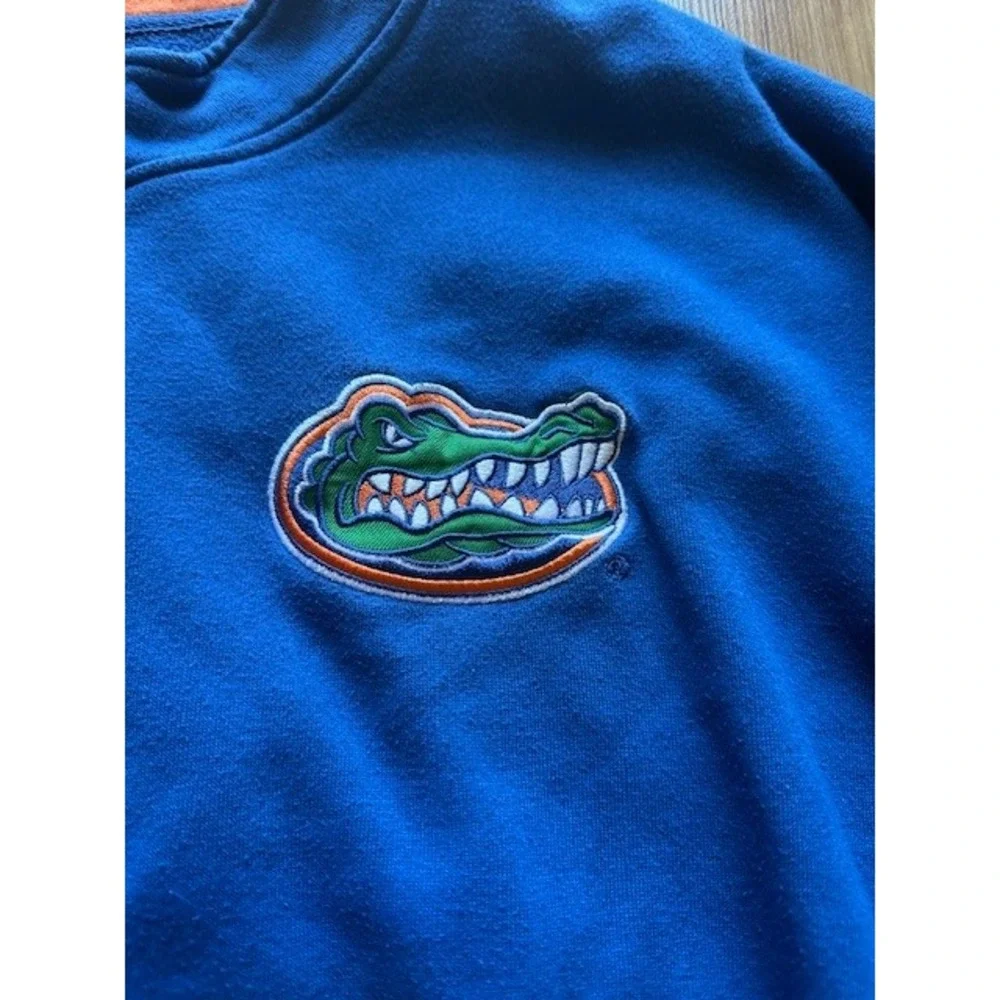 Colosseum Florida Gators Fleece Pullover 3X Blue NCAA Quarter Zip Sweatshirt - Picture 1 of 5